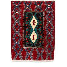 Lade das Bild in den Galerie-Viewer, Vintage Anatolian Kilim 90x122 cm .