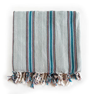Blue Striped Peshtemal