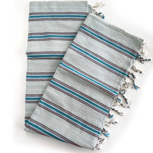 Charger l&#39;image dans la galerie, Blue Striped Peshtemal
