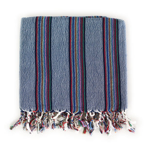 Striped Dark Blue Peshtemal