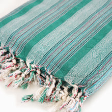 Lade das Bild in den Galerie-Viewer, Striped Green Peshtemal
