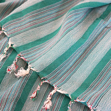 Lade das Bild in den Galerie-Viewer, Striped Green Peshtemal
