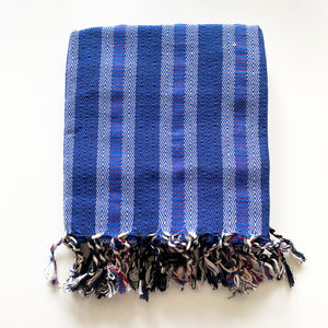 Peshtemal Navy Diamond Stripe