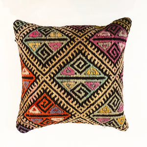 Set of 2 Vintage Kilim Cushions