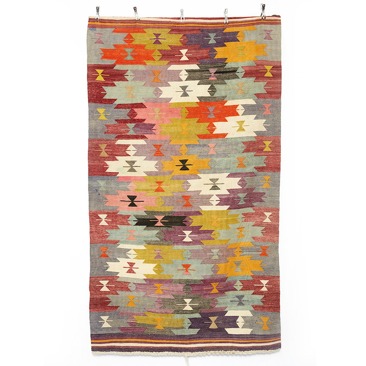Vintage Anatolian Kilim   120x222 cm .