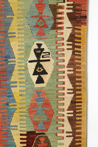 Vintage Anatolian Runner kilim   138x320 cm .