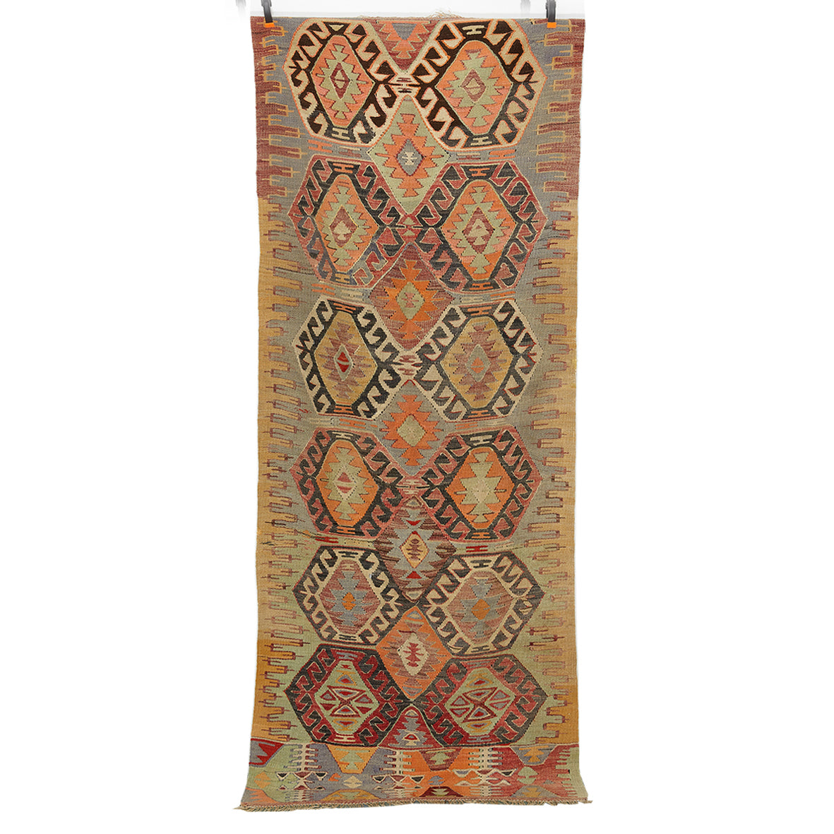 Vintage Anatolian Runner Kilim  110x270 cm .