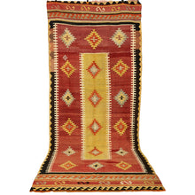 Charger l&#39;image dans la galerie, Vintage Anatolian Kilim   162x375 cm .
