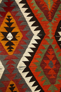 Vintage Anatolian Kilim   146x257 cm .