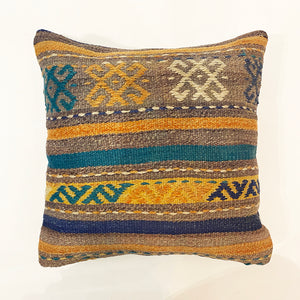 Set of 2 Vintage Kilim Cushions