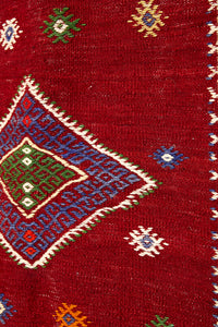 Vintage Anatolian Kilim   100x103 cm .