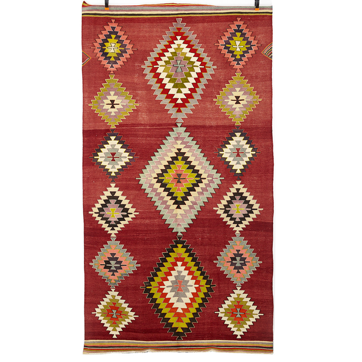 Vintage Anatolian Kilim 141x266 cm .