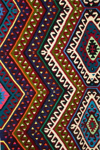 Vintage Anatolian Kilim   120x246 cm .