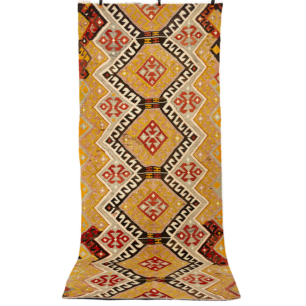 Vintage Anatolian Kilim  143x339 cm .
