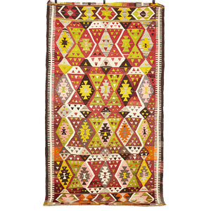 Vintage Anatolian Barak Kilim  147x272 cm .