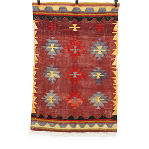 Vintage Anatolian Kilim  87x129 cm .