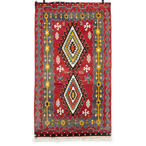 Vintage Anatolian Esme Kilim  100x188 cm .
