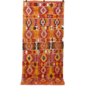 Vintage Anatolian Cal Runner Kilim   98x218 cm .