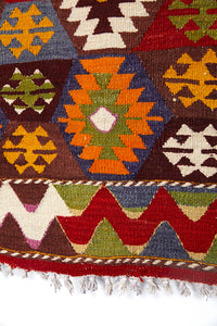 Vintage Anatolian Tavas Kilim  122x218 cm
