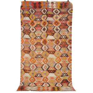 Vintage Anatolian Tavas Kilim  162x298 cm