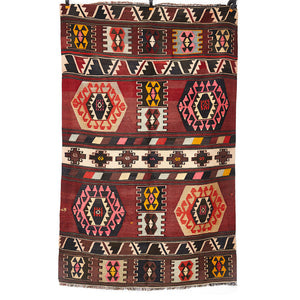 Vintage Anatolian Kilim  140x209 cm .