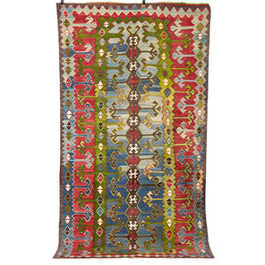 Vintage Anatolian Kilim  161x295 cm .