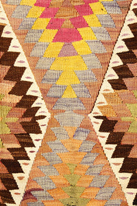 Vintage Anatolian Kilim  132x224 cm .