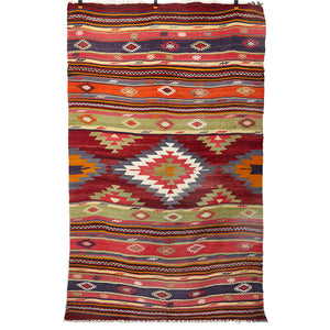 Vintage Anatolian Kilim  157x264 cm .