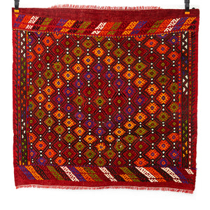 Vintage Anatolian Cicim Kilim  112x120 cm .