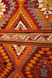 Vintage Anatolian Kilim  162x392 cm .