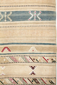 Vintage Anatolian Kilim  150x294 cm .