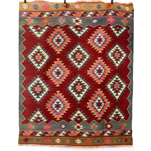 Vintage Anatolian Karakecili Kilim 167x204 cm.