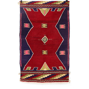 Vintage Anatolian Dazkiri Kilim  74x120 cm .