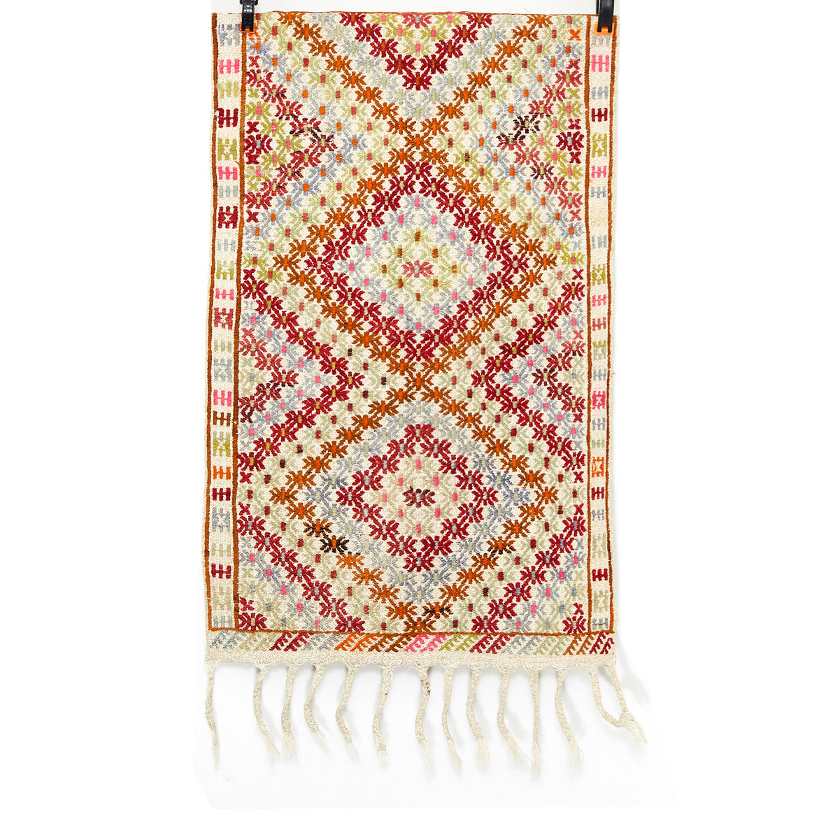 Vintage Anatolian Cicim Kilim 63x106 cm .
