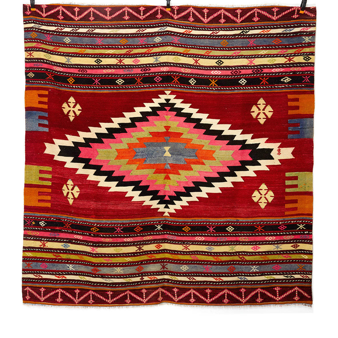 Vintage Anatolian Kilim  209x214 cm .