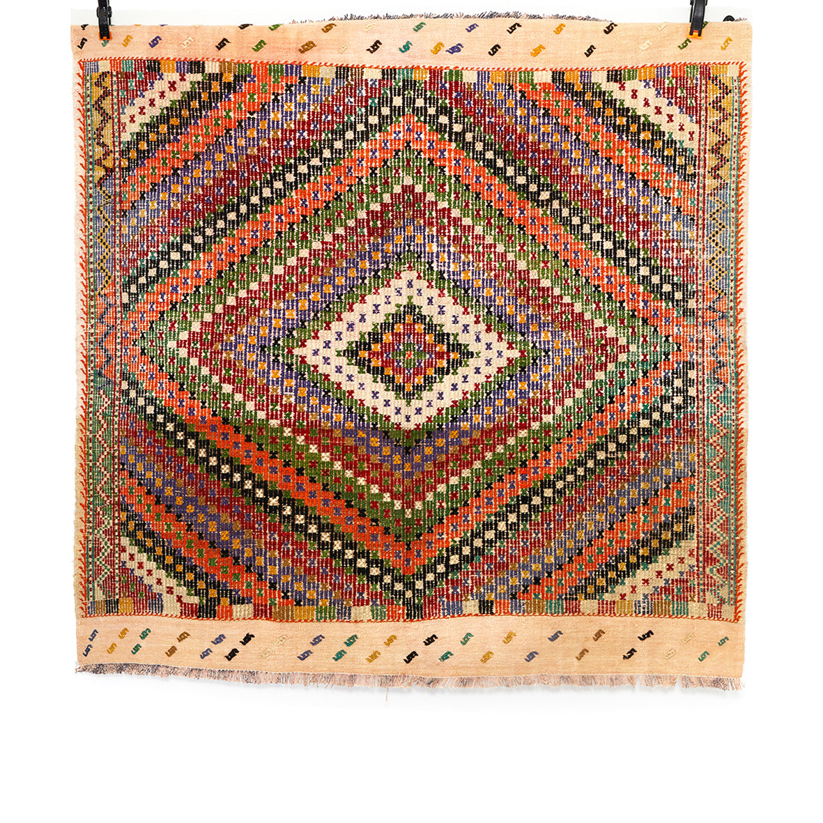 Vintage Anatolian Cicim Kilim  125x128 cm .