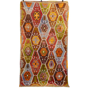 Vintage Anatolian Barak Kilim  150x171 cm .