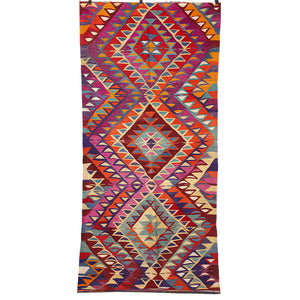 Vintage Anadolu Kilimi 124x262 cm. 
