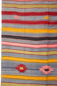 Vintage Anatolian Kilim  160x345 cm .