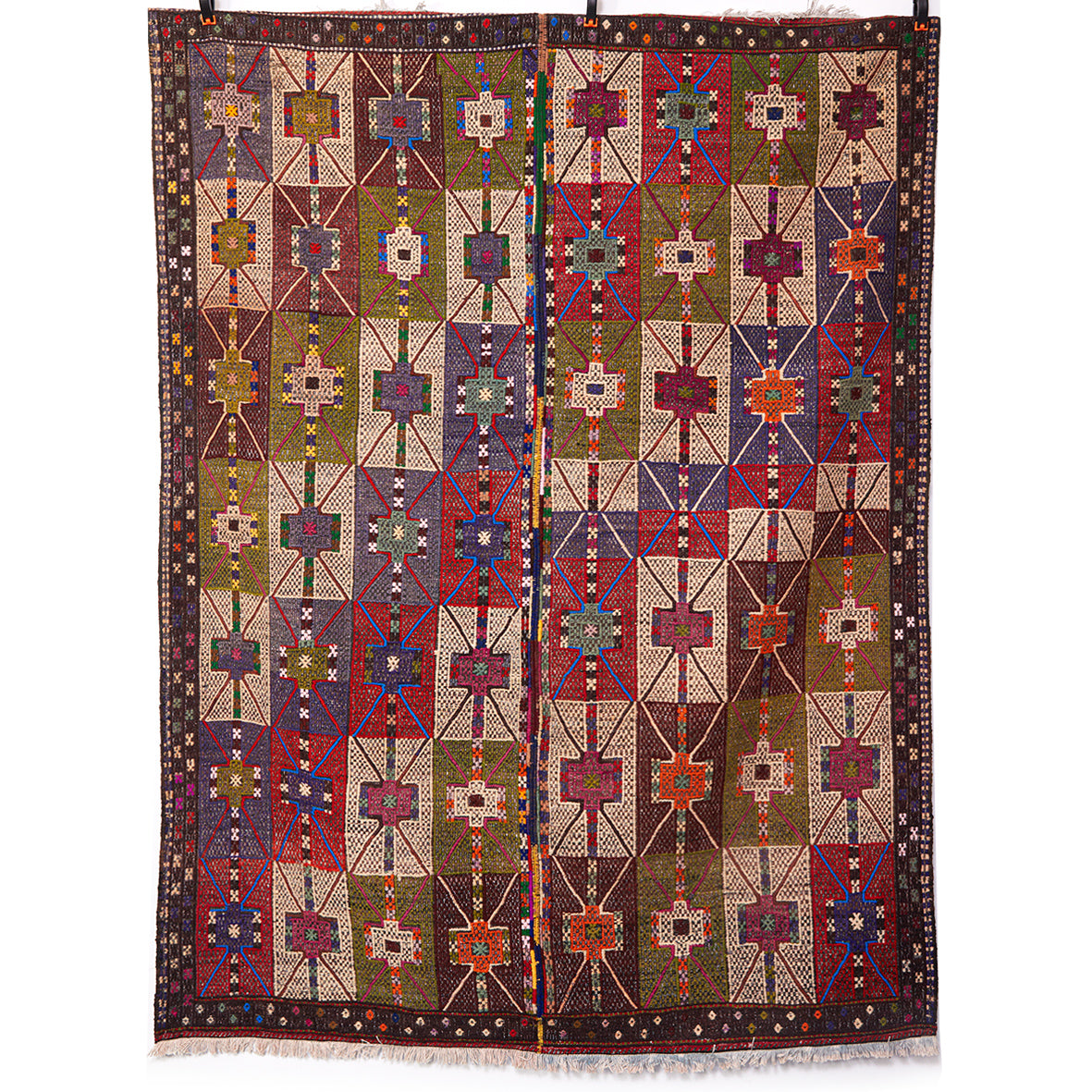 Vintage Anatolian Cicim Kilim  174x228 cm .