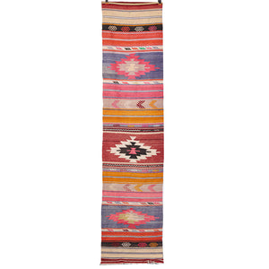 Vintage Anatolian Runner Kilim  60x266 cm .