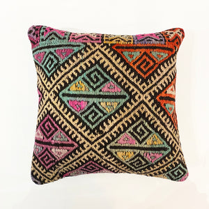 Set of 2 Vintage Kilim Cushions