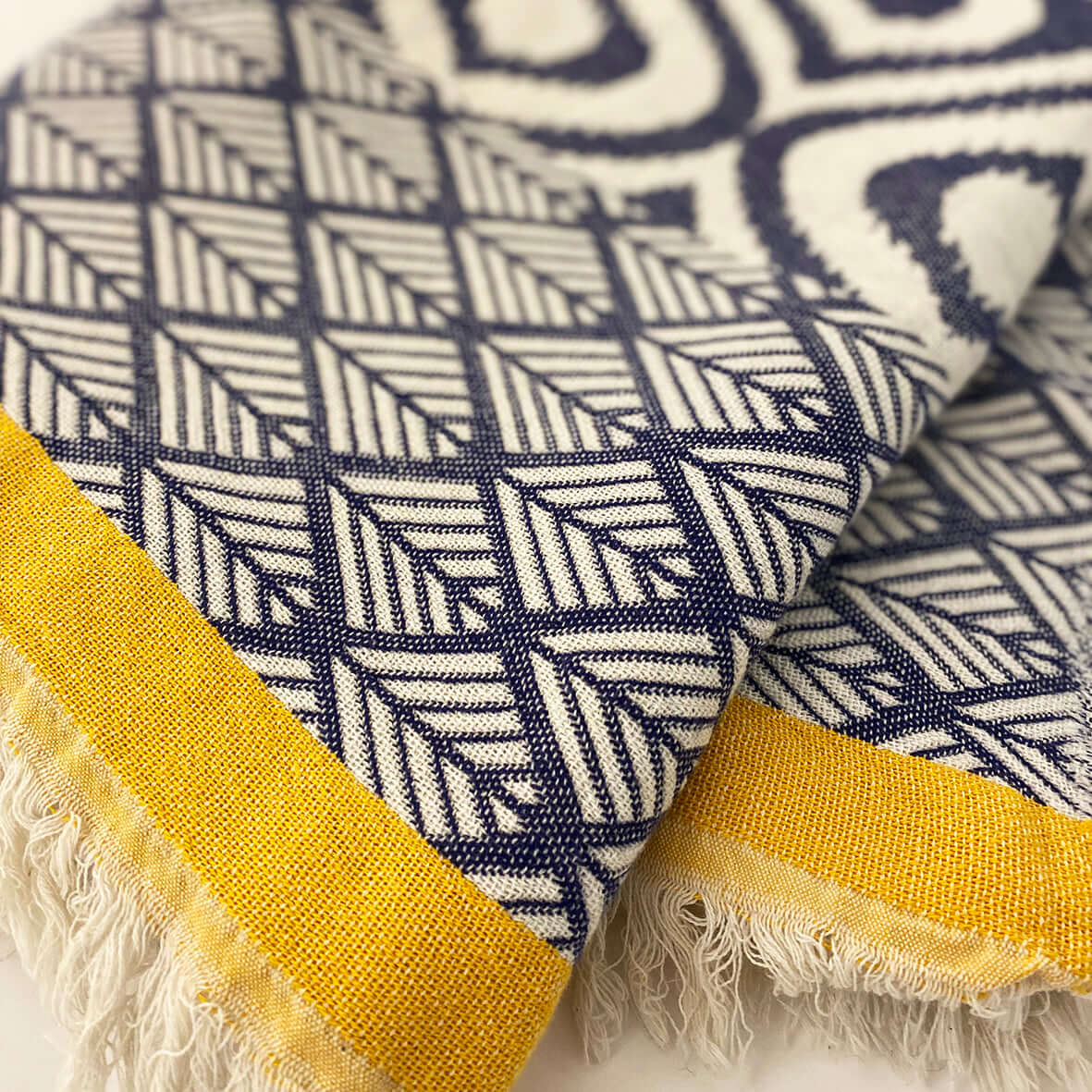 Blue / Yellow Throw