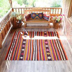 Vintage Anatolian Kilim   181x208 cm .