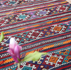 Vintage Anatolian Cicim Kilim  187x259 cm .