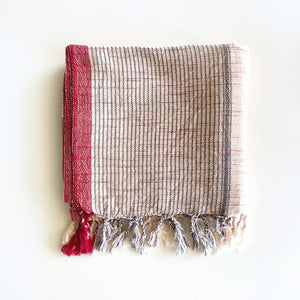 Peshtemal Red Striped Powder