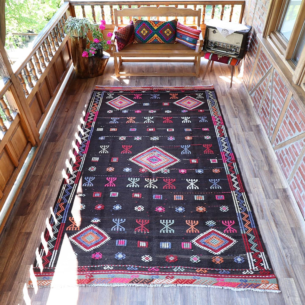 Vintage Anatolian Kilim  187x284 cm