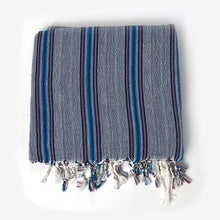 Lade das Bild in den Galerie-Viewer, Striped Blue Peshtemal
