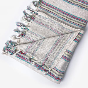 Striped Cream Eye Peshtemal