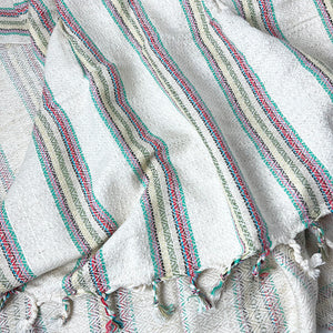 Striped Cream Eye Peshtemal